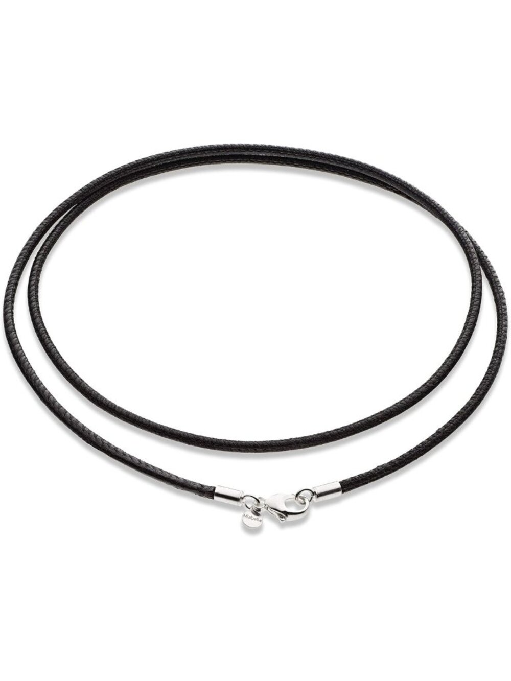 Genuine 2mm Black or Brown Italian Leather Necklace for Men & Women - Stylish